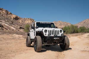 Jeep Wrangler JK Dual Pod Light Mounts - Front - DV8 Offroad - Black - `07-`18
